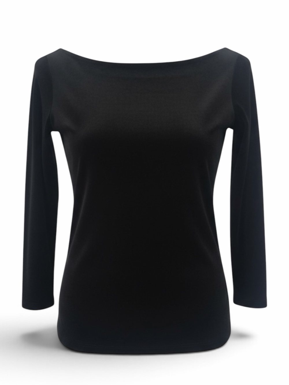 GILI Black Velvet Off Shoulder Long Sleeve Top Size XS